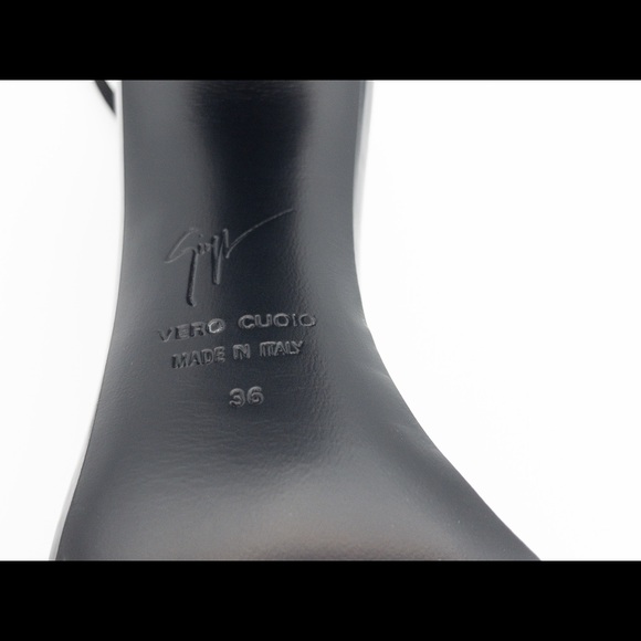 Authentic Giuseppe zanotti I70086 cam Nero sandals - Picture 7 of 16